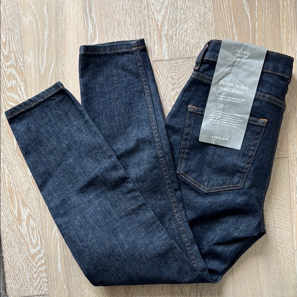 Everlane Women's Skinny Jeans - Dark Blue